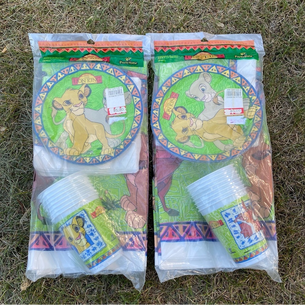 Vintage Disney Lion King‎ birthday decorating Party Set